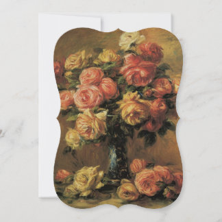 Ro i Vas av Renoir, Vintage Blommigt Bröllop Inbjudningar