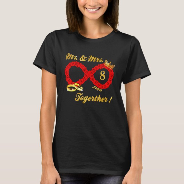 Ro, Infinite Kärlek tillsammans, gift par T Shirt (Framsida)