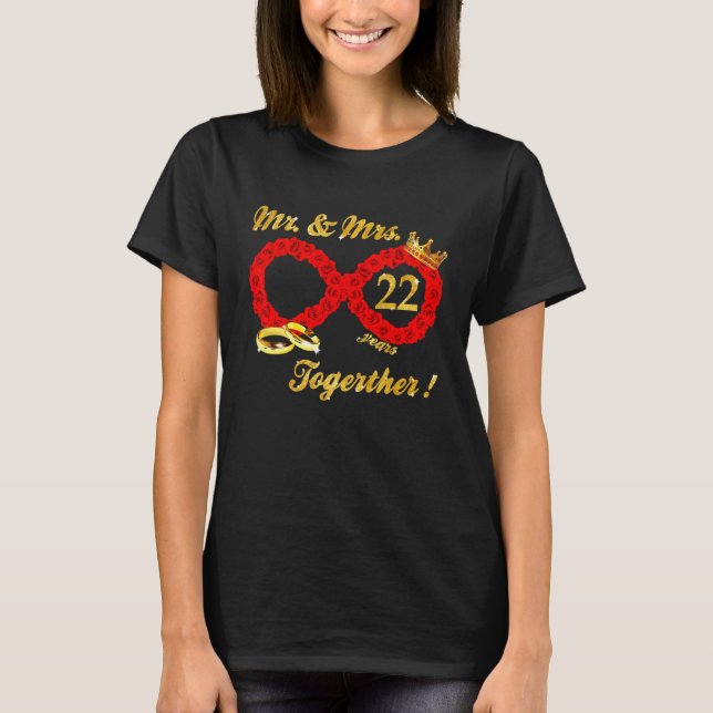 Ro, Infinite Kärlek tillsammans, gift par T Shirt (Framsida)