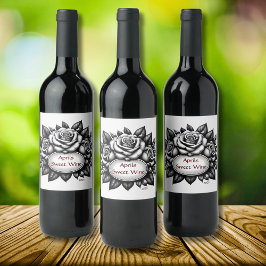 Ro Inspired Vin-etikett Vinflaska Etikett