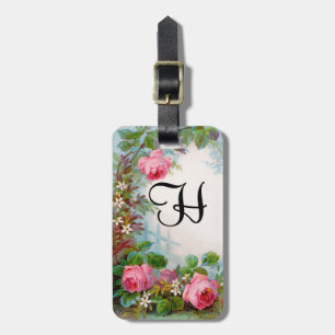 -RO & JASMINES MONOGRAM Parchment Bagagebricka