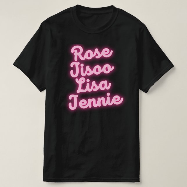 Ro Jisoo Lisa Jennie Mems T-Shirt (Design framsida)