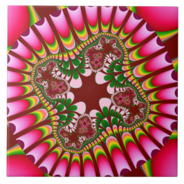 Ro jordgubbsblomma kakelplatta