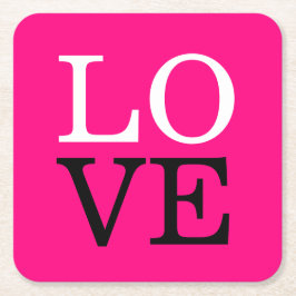 Ro Kärlek Bröllop Underlägg Papper Kvadrat