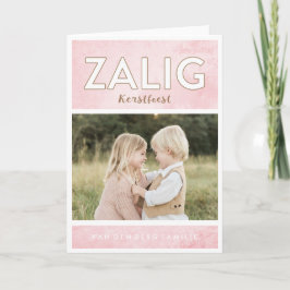 Ro Kerstmis Groet van de vakantie Helgkort