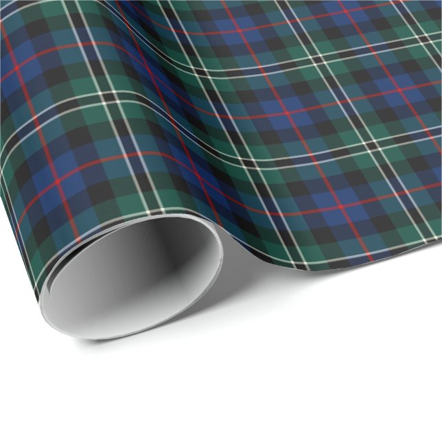 Ro Klan Hunting Tartan Presentpapper (Rullad Hörn)