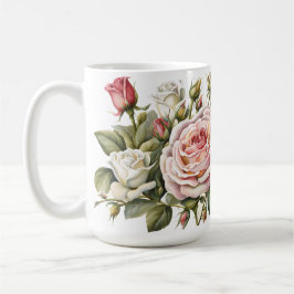 Ro - Klassisk pastellblomma Kaffemugg