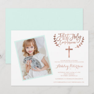 Ro kor myntfoto Första Heligan Kommunision 2 Inbjudningar