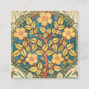 Ro krans av William Morris Fyrkantigt Visitkort