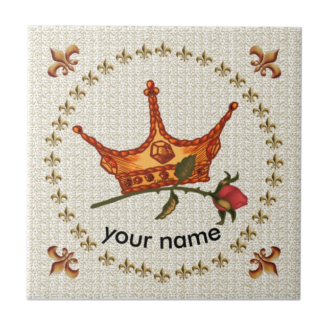 Ro Krona Kakelplatta (Framsidan)