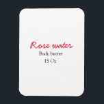 Ro kroppssmör lägg till textvikten namn anpassning magnet<br><div class="desc">Design</div>