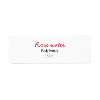 Ro kroppssmör lägg till textvikten namn anpassning returadress etikett