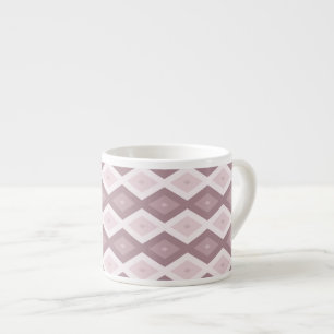 Ro kvarts rosa diamant mönster espressomugg