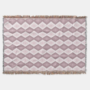 Ro kvarts rosa diamant mönster filt
