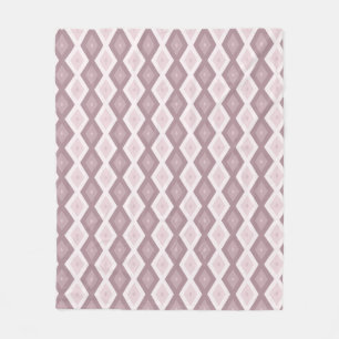 Ro kvarts rosa diamant mönster fleecefilt
