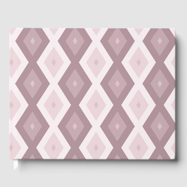 Ro kvarts rosa diamant mönster gästböcker (Framsida)