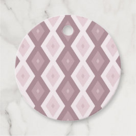 Ro kvarts rosa diamant mönster gåvor etiketter