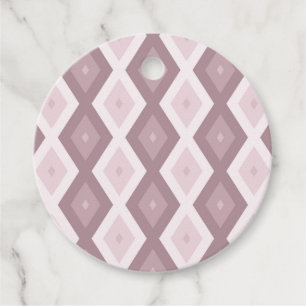 Ro kvarts rosa diamant mönster gåvor etiketter