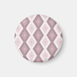 Ro kvarts rosa diamant mönster magnet