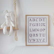 Ro Lila Alphabet Poster