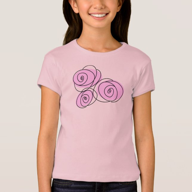 Ro Lilac Bouquet-flickors t-shirt (Framsida)