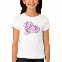 Ro Lilac Bouquet-flickors t-shirt