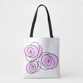 Ro Lilac Bouquet hela tiden tillbaka till lilac Tygkasse