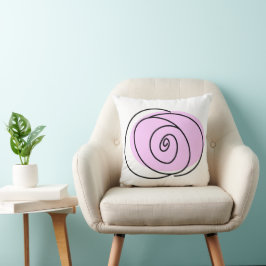 Ro Lilac, enkelsidig framsida med flera baksidor Kudde