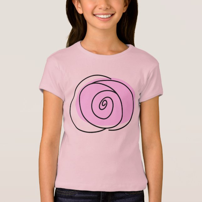 Ro Lilac-flickors t-shirt (Framsida)