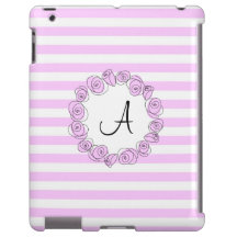 Ro Lilac Monogram rand iPad-lodrät