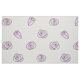 Ro Lilac Multi stor mönster-väv Tyg