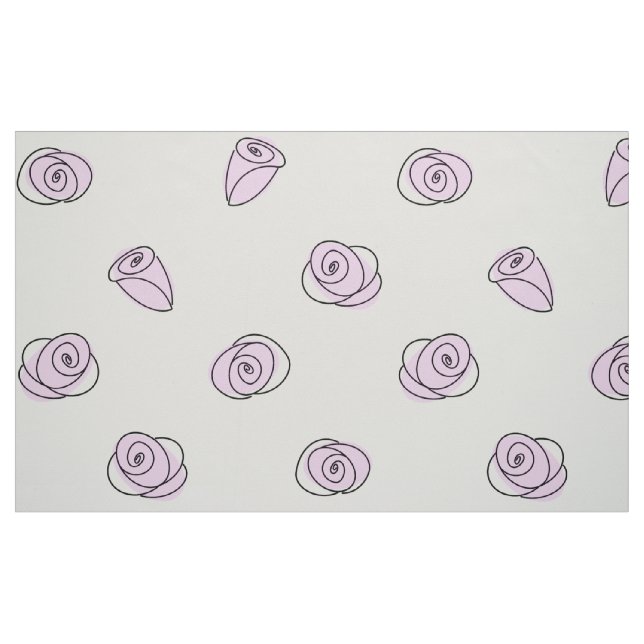 Ro Lilac Multi stor mönster-väv Tyg (Fat Quarter)