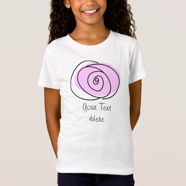 Ro Lilac 'Text'-tjejer' t-shirt (Framsida)