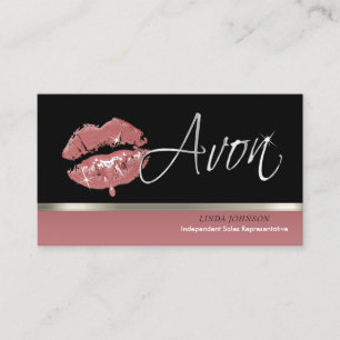 Ro Lipstick och Silver - Avon Visitkort