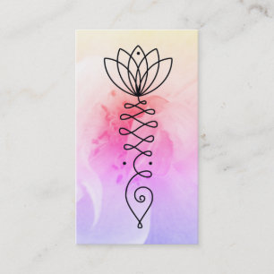 *~* Ro Lotus Heart Nirvana Massage Reiki Yoga Visitkort