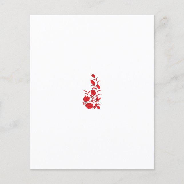 Ro Madder, Thunderbird blommigt design (Framsida)