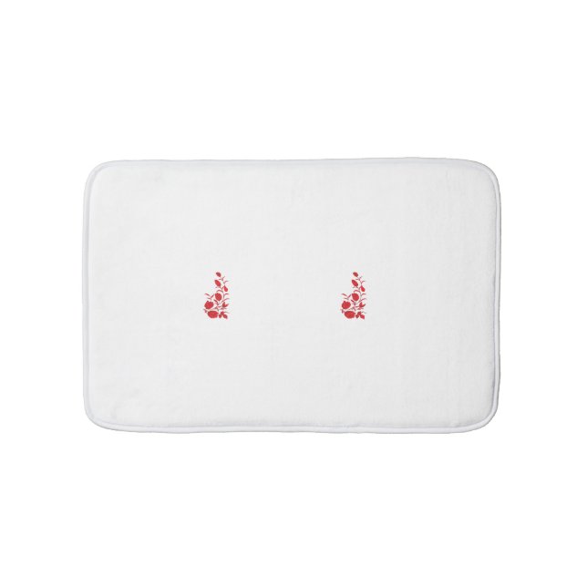 Ro Madder, Thunderbird blommigt design Badrumsmatta (Framsidan)