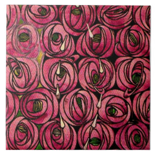 Ro, målning av Charles Mackintosh, Kakelplatta