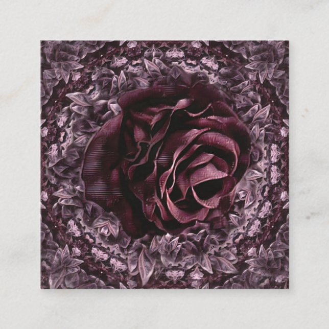 Ro Mandala Fyrkantigt Visitkort (Framsida)