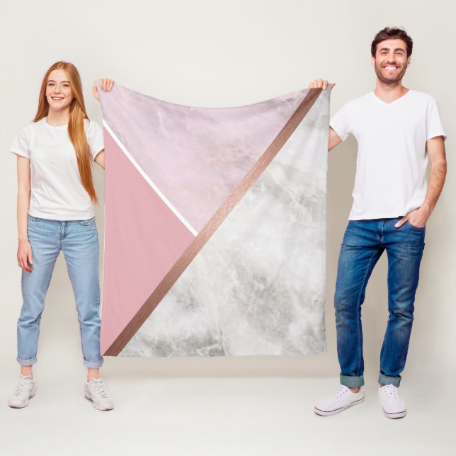 Ro Marble Copper Fleece Blanket (På plats)