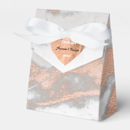 Ro marble Copper Heart 16:e Silver-favoriten Presentaskar