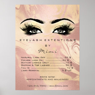 Ro Marble Makeup Öga bryter priserna Poster