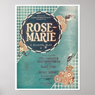 Ro Marie A Musical Play Songbook Cover Poster