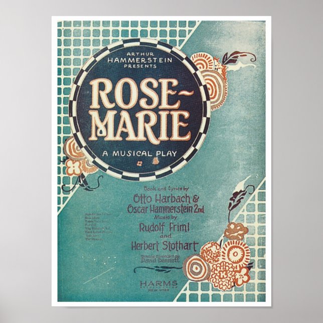 Ro Marie A Musical Play Songbook Cover Poster (Framsidan)