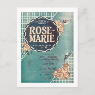 Ro Marie A Musical Play Songbook Cover Vykort