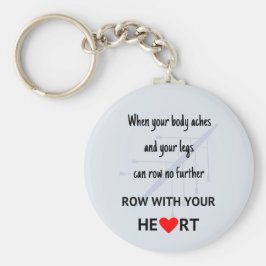 Ro med din motivational hjärta rund silverfärgad nyckelring