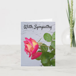 Ro med regn på ett Sympathy-kort Kort