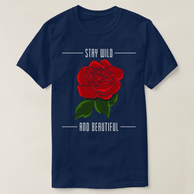 Ro med rött Löv T Shirt (Design framsida)
