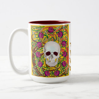 Ro med Skull Två-Tonad Mugg