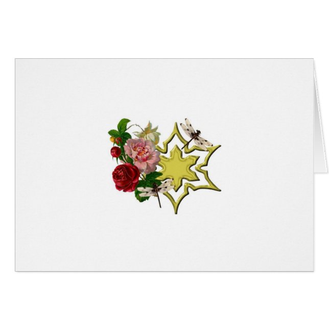 Ro med sländan hälsningskort (Framsidan Horizontal)